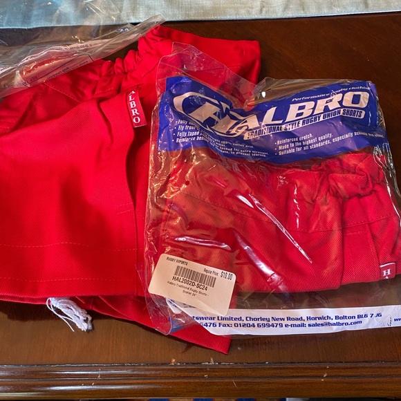 Halbro Traditional Style Union Rugby Shorts YOUTH 24” - Picture 6 of 6